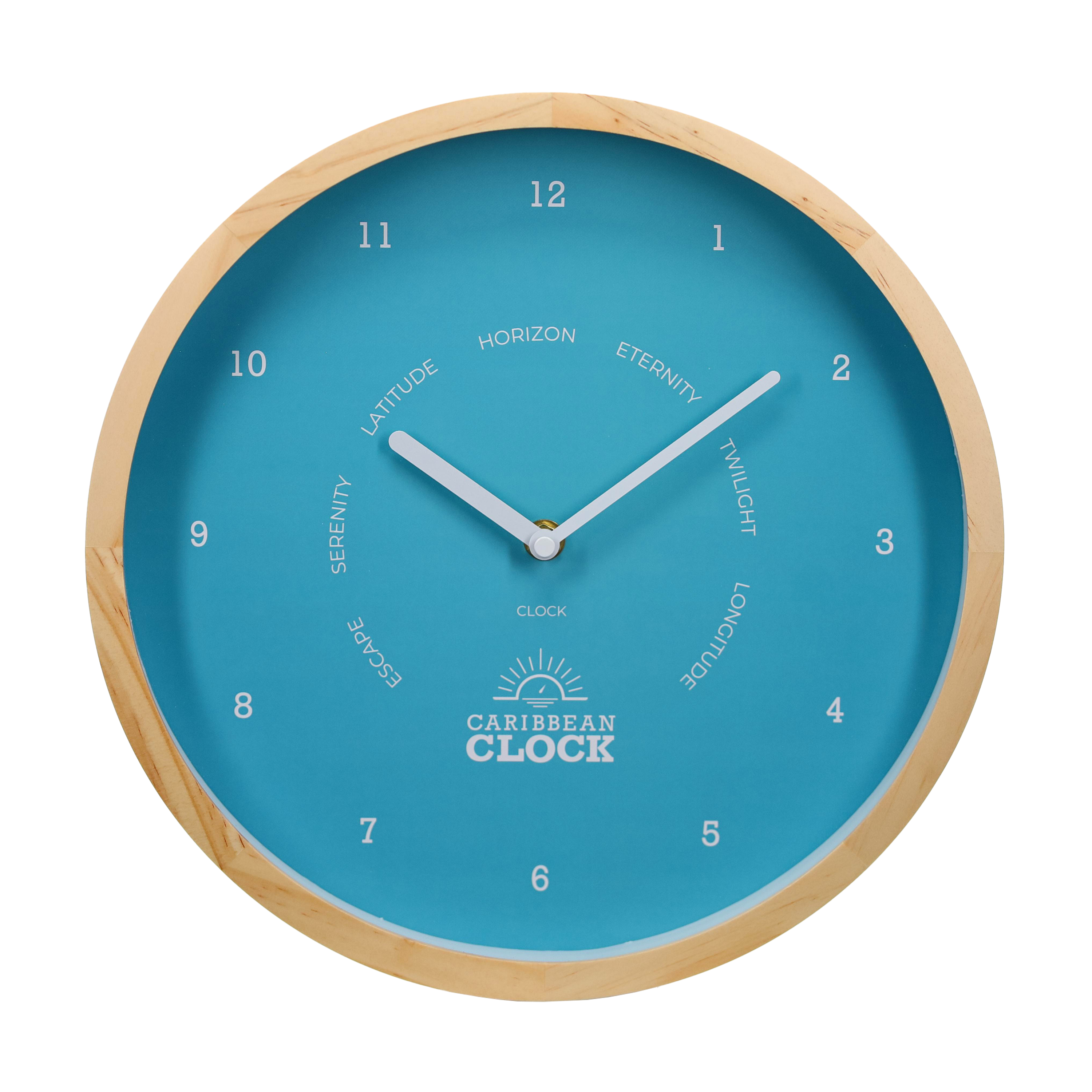 Horloge classique Blue Lagoon – Ø30 cm (12