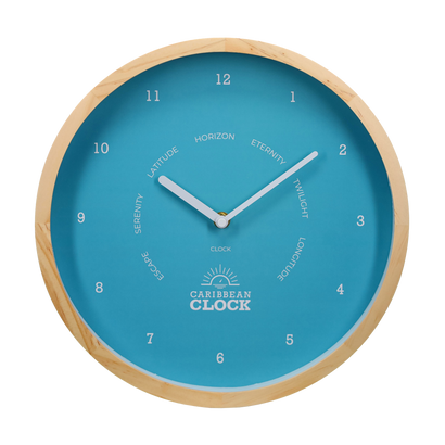 Classic Clock Blue Lagoon – Ø30 cm (12
