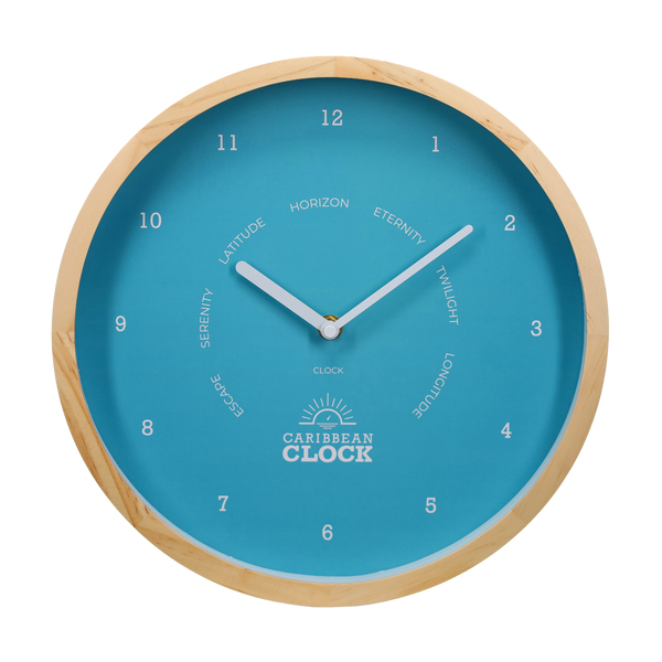 Classic Clock Blue Lagoon – Ø30 cm (12