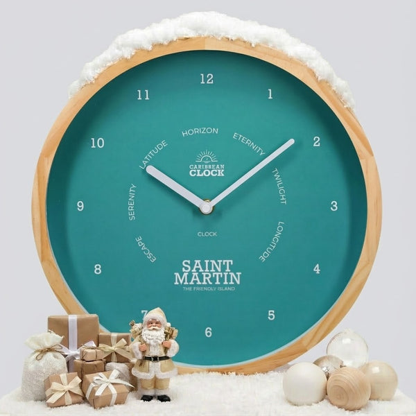 Classic clock Palm Green - St Martin – Ø30 cm (12