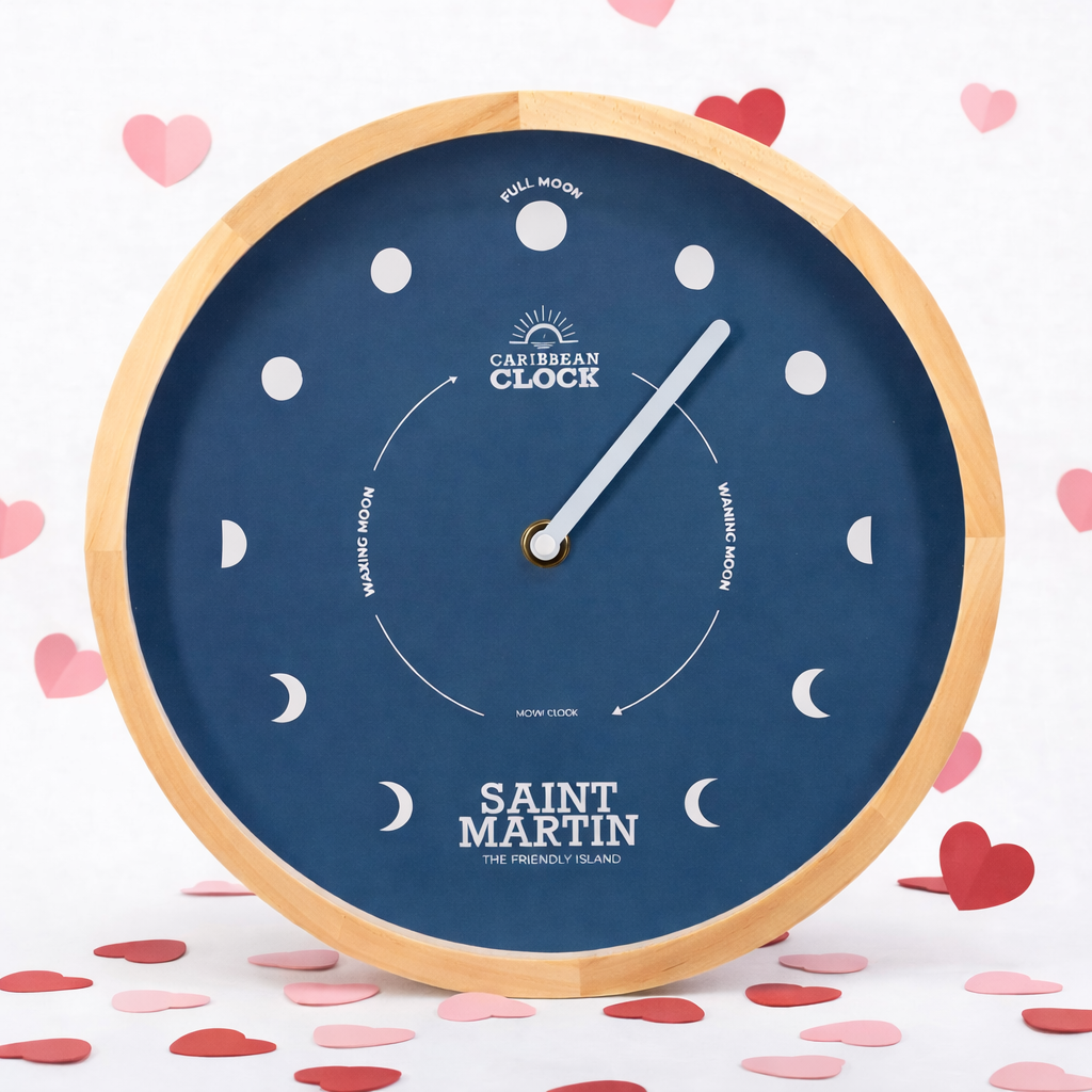 Moon clock Deep Sea - St Martin – Ø30 cm (12
