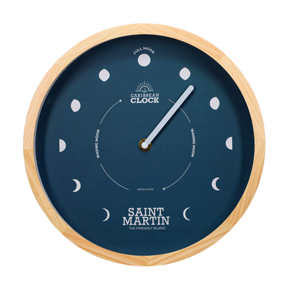 Horloge lunaire Deep Sea - St Martin – Ø30 cm (12")