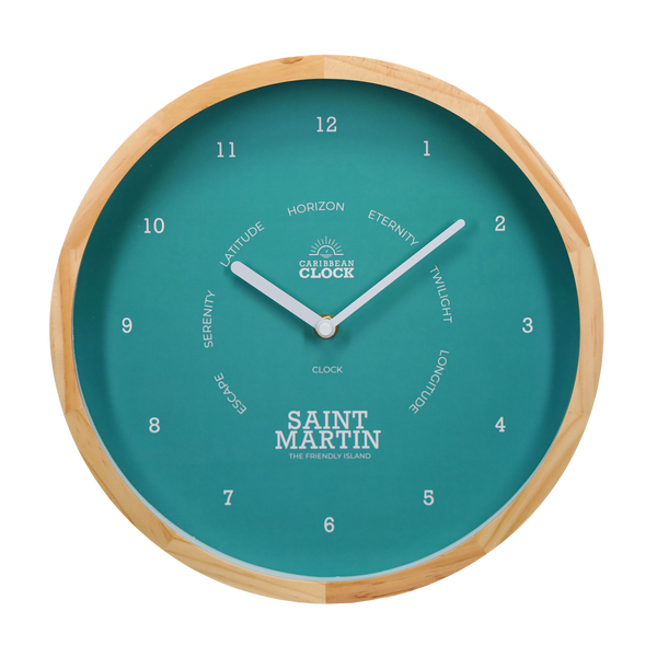 Classic clock Palm Green - St Martin – Ø30 cm (12
