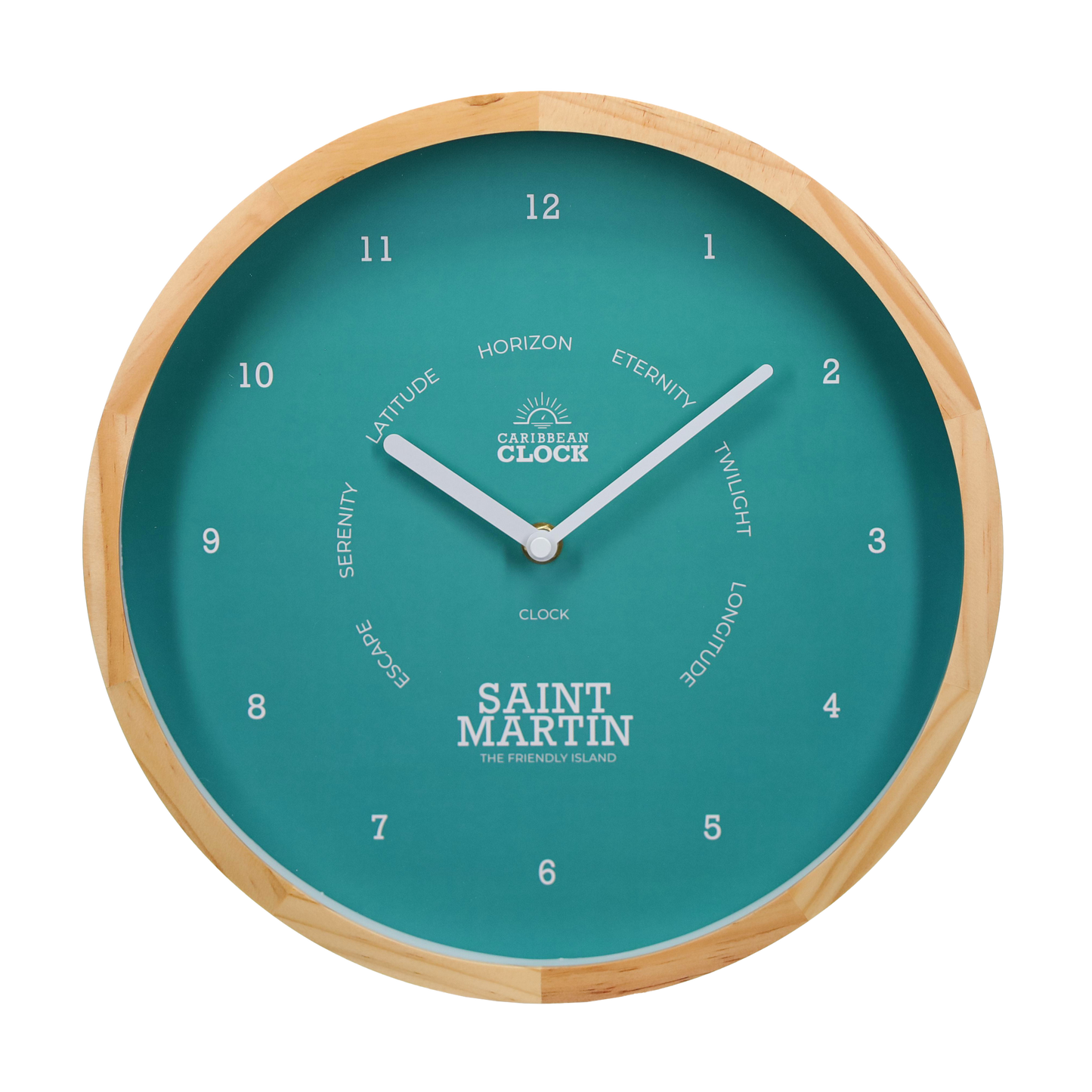 Horloges classique Plam Green - St Martin – Ø30 cm (12")