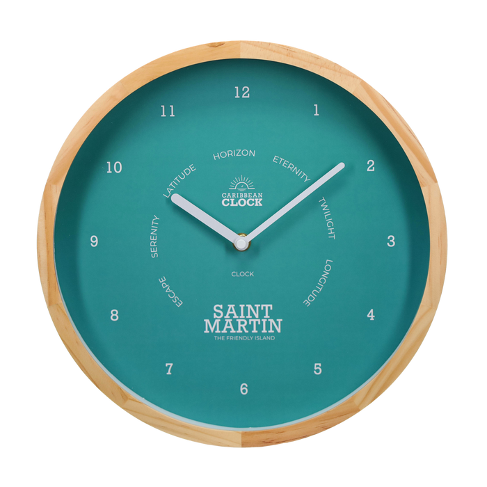 Classic clock Palm Green - St Martin – Ø30 cm (12")